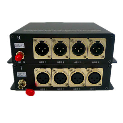 Bidirectionele XLR-Audio aan Vezelconvertor die BIDI Evenwichtige Audio uitzenden