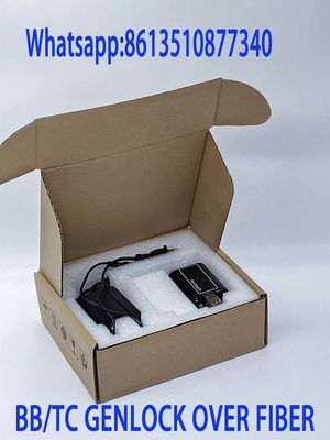 Genlock aan Vezelconvertor Genlock (het tri-Niveau van CVBS/BB) over Optische Vezelvergroting (Raad) met Mini Size, w/SFP-module