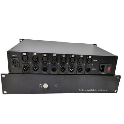 8ch tweerichtings Evenwichtige Audio aan Vezelconvertor