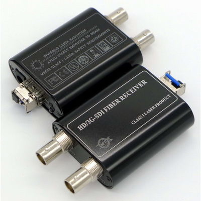 Schitterende 3g-SDI van de Uitzendings 3g/hd-SDI audiogegevens van SFP van de vezel optische convertor video de vezel optische vergroting ethernet