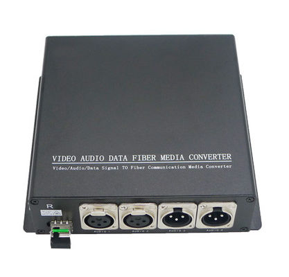 2 manier 3 Speldxlr Evenwichtige Analoge Audio over de Zendontvanger van de Vezelvergroting