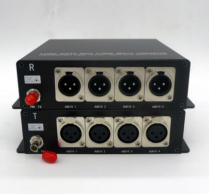 2 manier 3 Speldxlr Evenwichtige Analoge Audio over de Zendontvanger van de Vezelvergroting