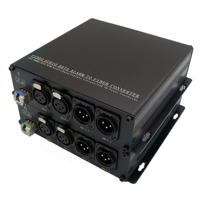 Uitzendende 2-CH 2 Manier 3 de Convertor/de Zendontvanger/de Zender en de Ontvanger van Pin Xlr To Fiber Converter