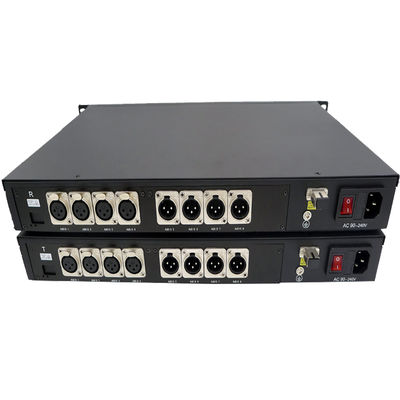 4 de Evenwichtige Audio van CH 2 Manier aan Radio van de Vezel de Optische Convertor en het uitzenden Evenwichtige Audio over Vezel aan de Audiovezel van XLR