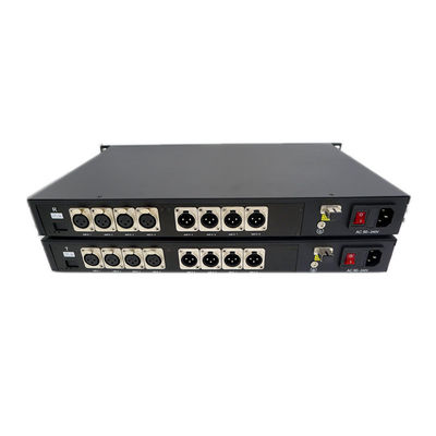 4 de Evenwichtige Audio van CH 2 Manier aan Radio van de Vezel de Optische Convertor en het uitzenden Evenwichtige Audio over Vezel aan de Audiovezel van XLR