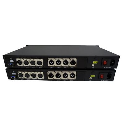 XLR-de Richtingaudio van Bi aan Vezelconvertor 4 de Manier van CH 2
