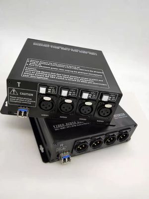 Digitale xLR aan vezel optische convertor met Verwisselbare 48V Phantom Power Supply