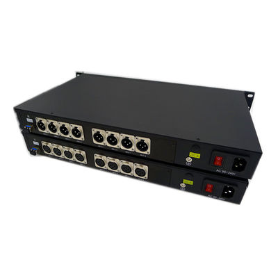 De evenwichtige Audio van 8ch XLR aan de Uitzendingsstudio van de Vezelconvertor