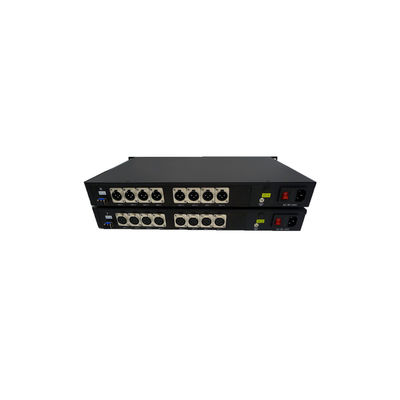 De evenwichtige Audio van 8ch XLR aan de Uitzendingsstudio van de Vezelconvertor
