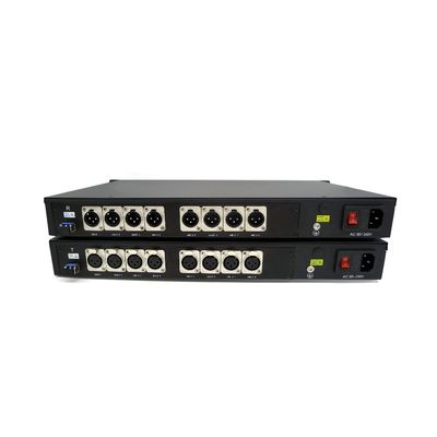 De evenwichtige Audio van 8ch XLR aan de Uitzendingsstudio van de Vezelconvertor