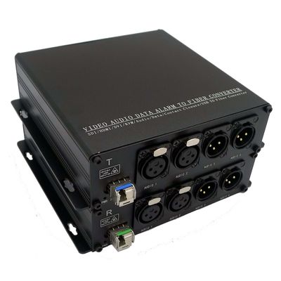 Bidirectionele XLR-Audio aan Vezelconvertor die BIDI Evenwichtige Audio uitzenden
