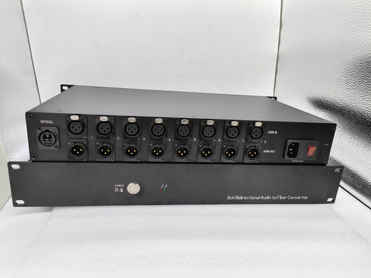 8 kanaal Tweerichtingsaudio aan de dubbele LC schakelaar van de Vezelconvertor