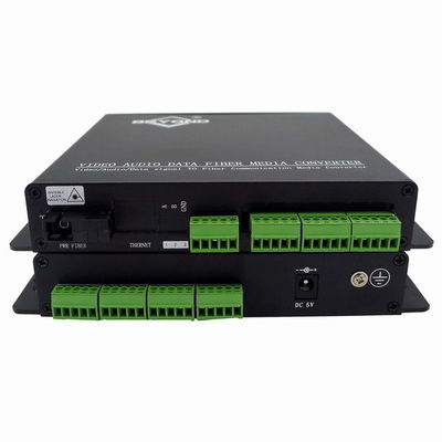 TV-Productie Live Streaming And Camera Accessories 8 BIDI-Contactsluiting aan Vezel Optische Convertor