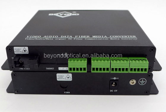 TV-Productie Live Streaming And Camera Accessories 8 BIDI-Contactsluiting aan Vezel Optische Convertor