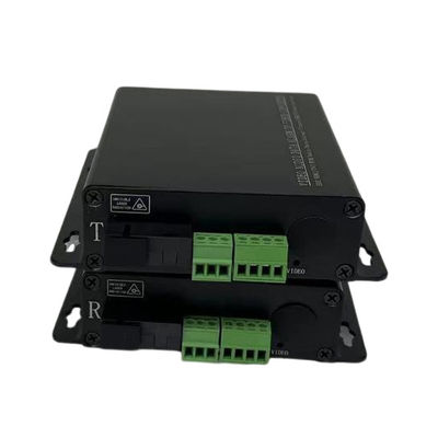 4CH analoge XLR-Audio over Vezel met Groene Standaardterminals