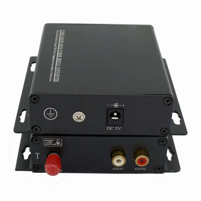 RCA-Audio aan Vezelconvertor 2 Kanalenst FC de Facultatieve Interface van Sc LC